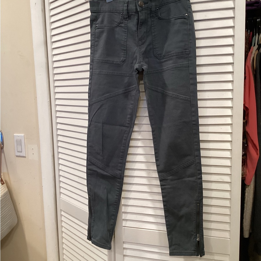 BDG Moto Skinny Ankle Jeans UO Y2K  Gray - Picture 2 of 7